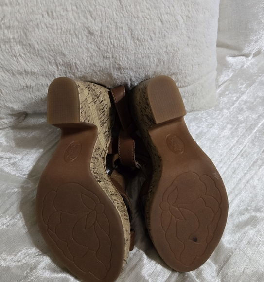 Leather Strappy Wedge Sandals By BOC Size 8 EUC!! - Picture 3 of 6